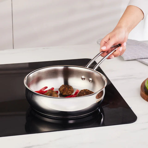 Karaca Emirgan Stainless Frying Pan, 20cm, Silver