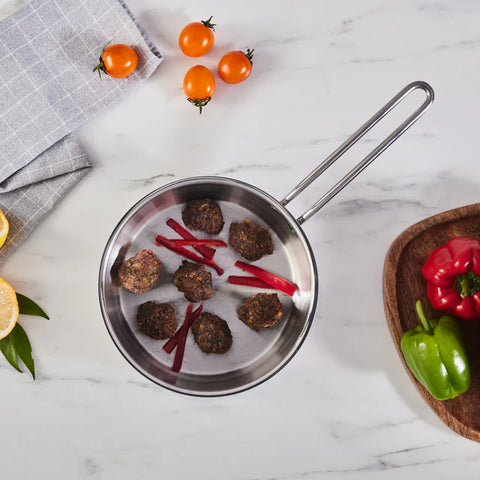 Karaca Emirgan Stainless Frying Pan, 20cm, Silver