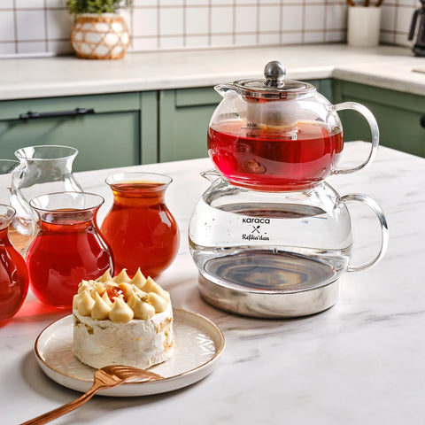 Karaca X Refika Glass Teapot Set, Medium, Clear - Main Image