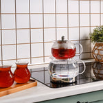 Karaca X Refika Glass Teapot Set, Medium, Clear