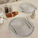 Karaca Ravlen Placemat, 2 Piece, 38cm, Silver
