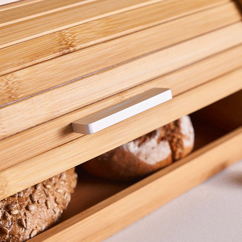 Karaca Aksel Bamboo Bread Bin, 38,5x23x19,5cm, Wood