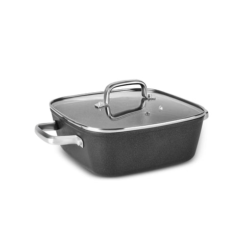 Karaca BioDiamond Quattro 8-Piece Non-Stick Induction Cookware Set, Black