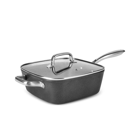 Karaca BioDiamond Quattro 8-Piece Non-Stick Induction Cookware Set, Black