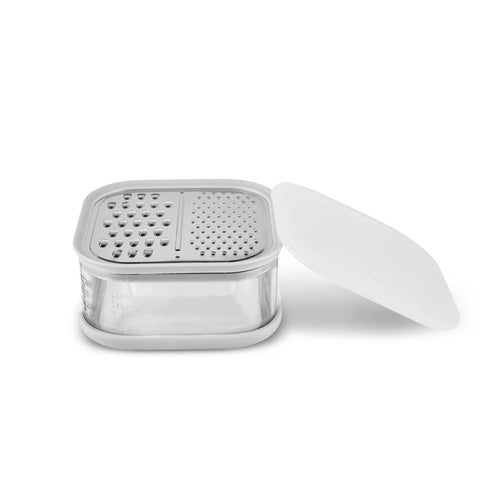 Karaca x Refika Grater with Storage Container, 500ml, Gray