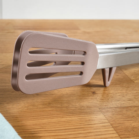 Crick Crack Harmony Silicone-Tipped Steel Kitchen Tongs