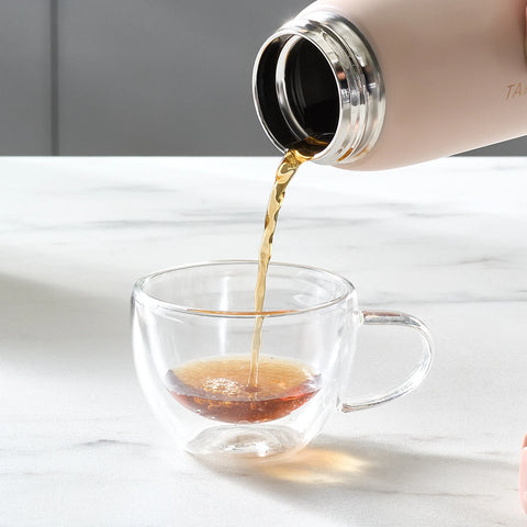 Karaca Skyfall Leak-Proof Stainless Steel Flask, 500ml, Pink