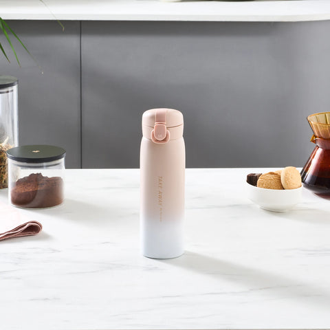 Karaca Skyfall Leak-Proof Stainless Steel Flask, 500ml, Pink