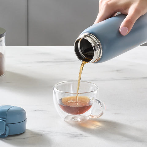 Karaca Skyfall Leak-Proof Stainless Steel Flask, 500ml, Blue