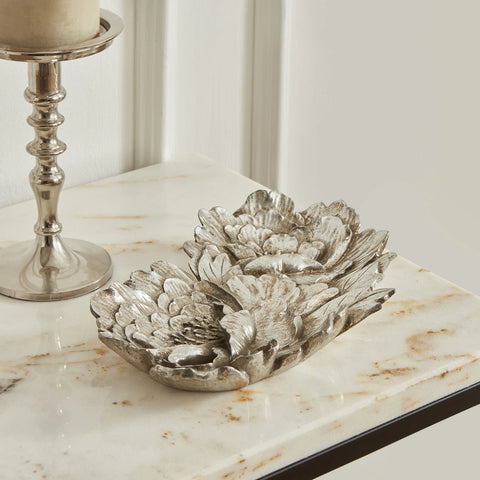 Karaca Home Lianca Decorative Plate, 26x16cm, Silver