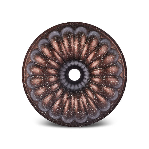 Karaca Cake Pro Lina Aluminium Cast Decorative Cake Tin, 25.5cm, Brown