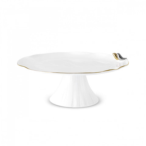 Karaca X Müge Anlı Bone China Cake Stand, Gold White