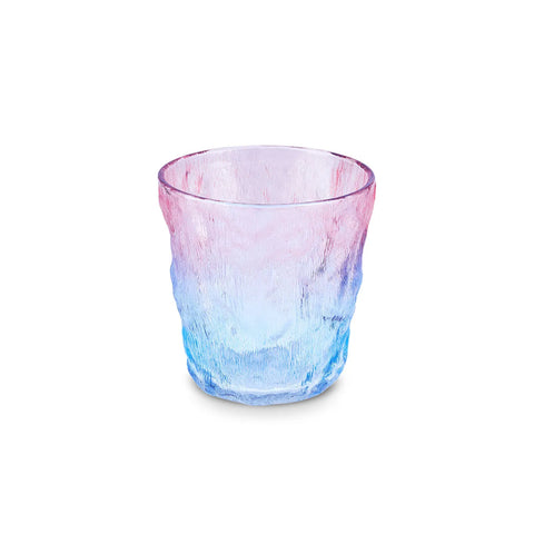 Karaca Glacier Glass Tumbler Glass, 287ml, Blue - Pink