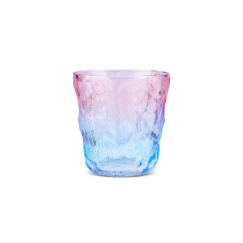 Karaca Glacier Glass Tumbler Glass, 287ml, Blue - Pink