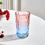 Karaca Glacier Glass Highball Glass, 383ml, Pink