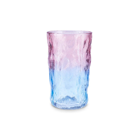 Karaca Glacier Glass Highball Glass, 383ml, Pink