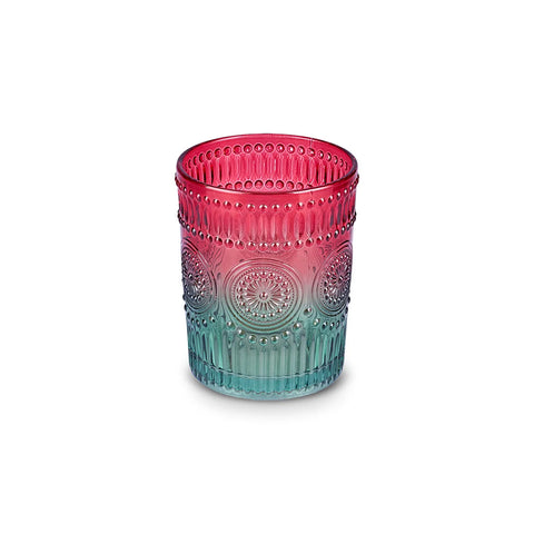 Karaca Sunflower Glass Tumbler Glass, 250ml, Red - Green