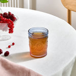 Karaca Sunflower Glass Tumbler Glass, 250ml, Blue - Pink