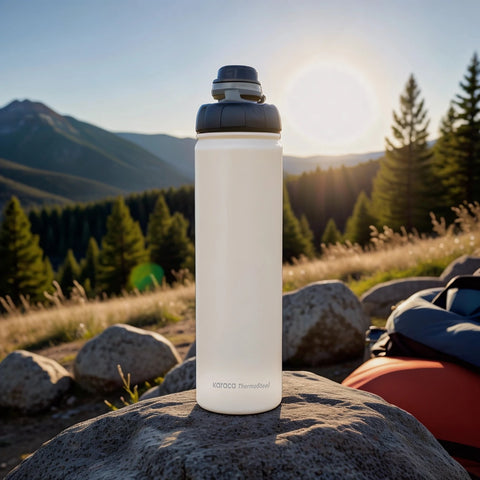 Karaca Thermosteel Earth Leak-Proof Flask, 680ml, Beige