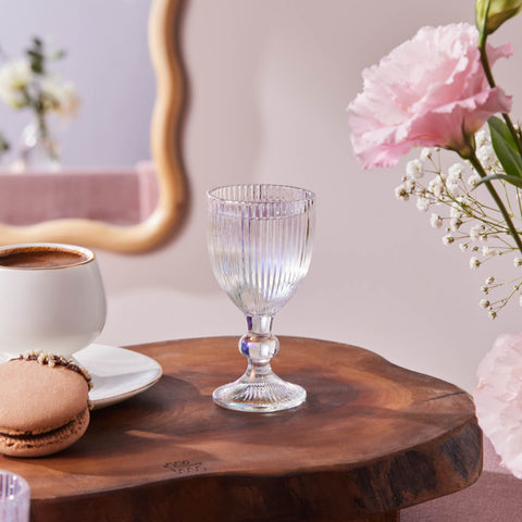 Karaca Rocco 6-Piece Small Water Glass for 6 People, 60ml, Luster