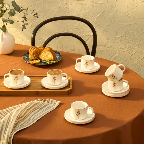 Karaca Valencia Coffee Cup For 6 People, 90ml