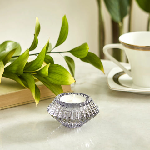 Karaca Home Pemy Double-Sided Candle Holder, 7x4cm, Grey