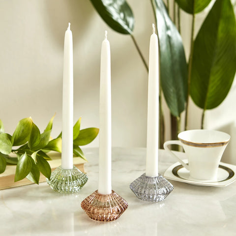 Karaca Home Pemy Double-Sided Candle Holder, 7x4cm, Grey