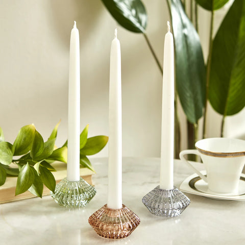 Karaca Home Pemy Double-Sided Candle Holder, 7x4cm, Green