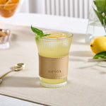 Karaca Leather Cool Touch Latte Coffee Glass, 210 Ml, Gold