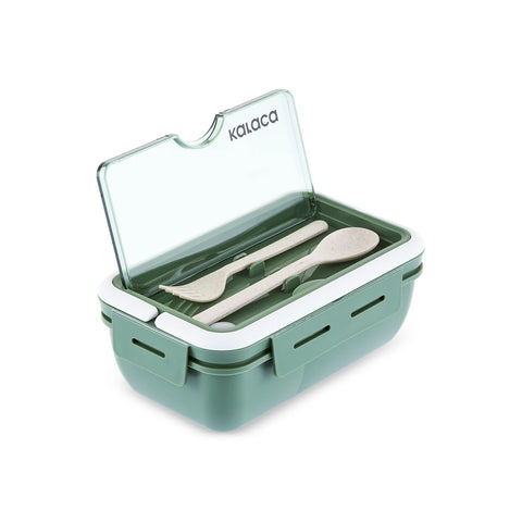 Karaca Fusca Cutlery Lunch Box, 1100ml, Green