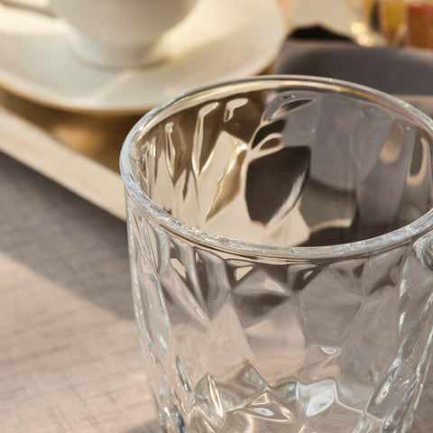 Karaca Terre Tumbler Glass, 370ml, Clear