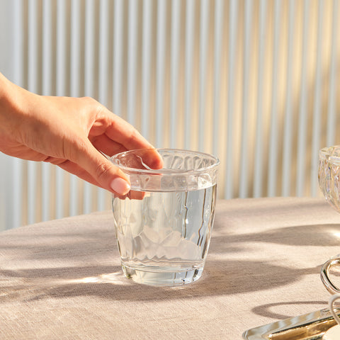 Karaca Terre Tumbler Glass, 370ml, Clear