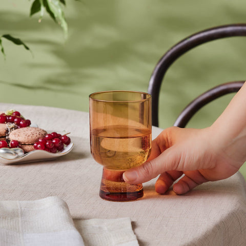 Karaca Julia Tumbler Glass, 340ml, Amber