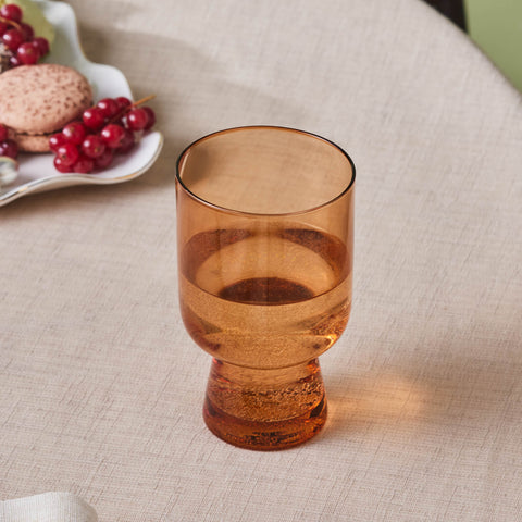 Karaca Julia Tumbler Glass, 340ml, Amber