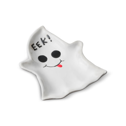 Karaca Halloween 24 Dolomite Ghoosty Boo Serving Platter, 20cm, Multi