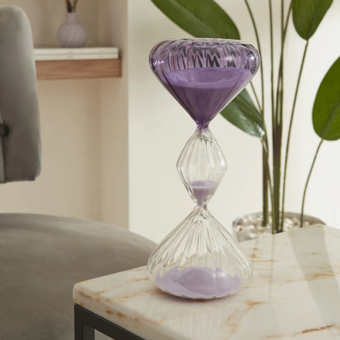 Karaca Home Trigon 30 Min. Hourglass, 9,8x23,5cm, Purple