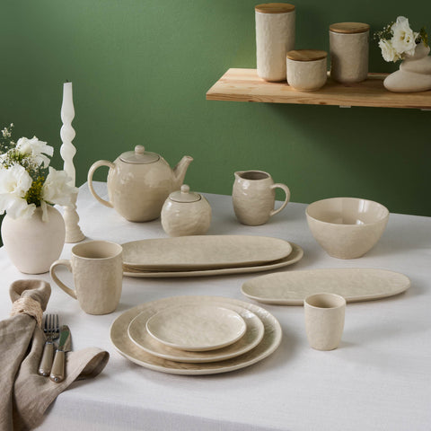 Karaca Nebula Stoneware Side Plate, 15,5cm, Beige