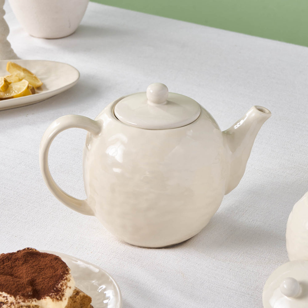 Karaca Nebula Beige Stoneware Teapot, 100ml, Beige