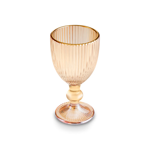 Karaca Rocco 6-Piece Small Water Glass for 6 Person, 60ml, Amber