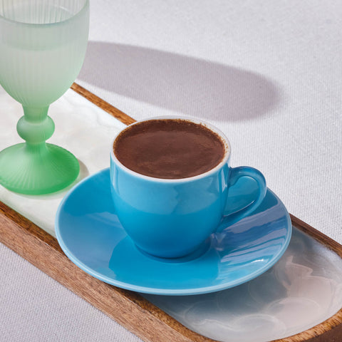 Karaca Rocco 6-Piece Small Water Glass for 6 People, 60ml, Multi