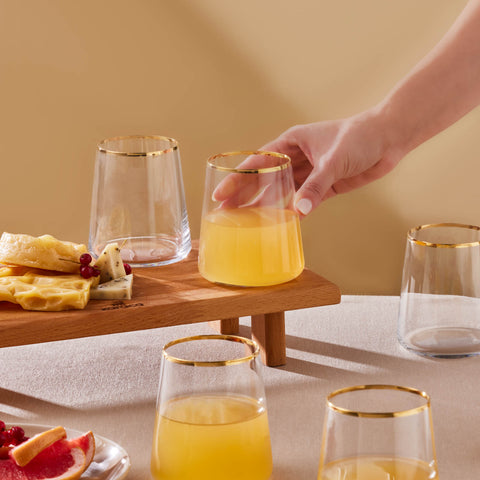 Karaca Orlando 6-Piece Tumbler Glass Set, 420ml, Multi