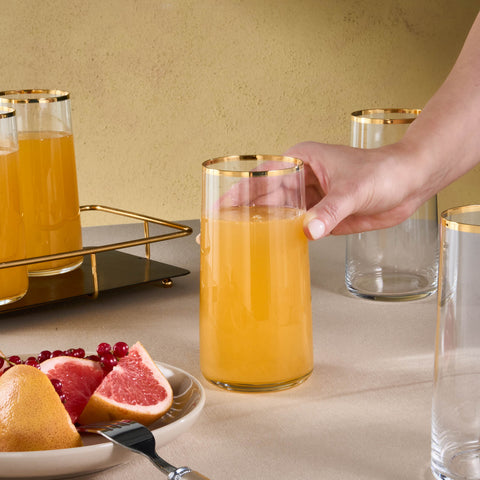 Karaca Orlando 6-Piece Highball Glass Set, 520ml, Multi