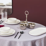 Karaca Home Majesty 3-Piece Stainless Steel Snack Bowl, Silver