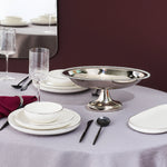 Karaca Home Majesty Stainless Steel Oval Bowl, Silver