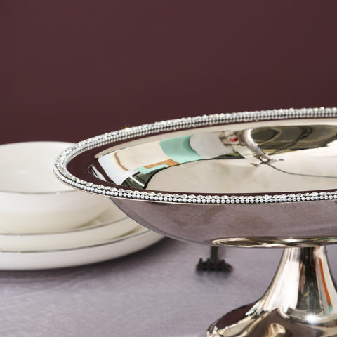 Karaca Home Majesty Stainless Steel Oval Bowl, Silver