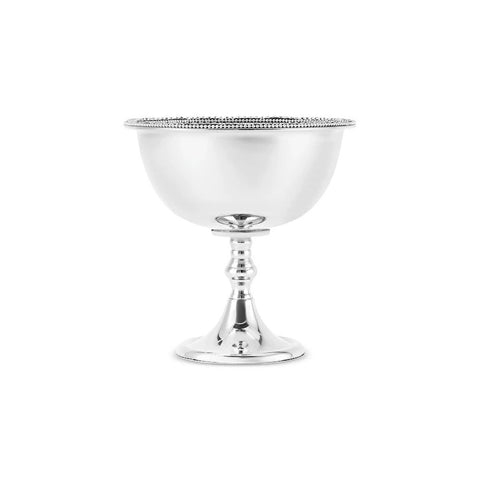 Karaca Majesty Stainless Steel Footed Bowl, 17x17cm, Silver