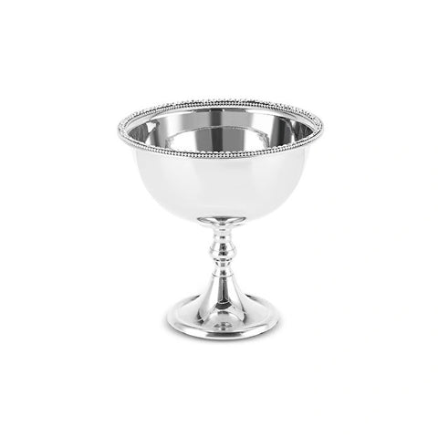Karaca Majesty Stainless Steel Footed Bowl, 17x17cm, Silver
