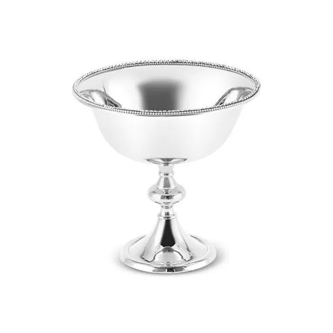 Karaca Majesty Stainless Steel Footed Bowl, 21x20cm, Silver