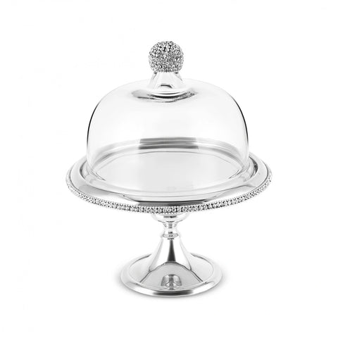 Karaca Majesty Stainless Steel Cake Stand, 26x21cm, Silver