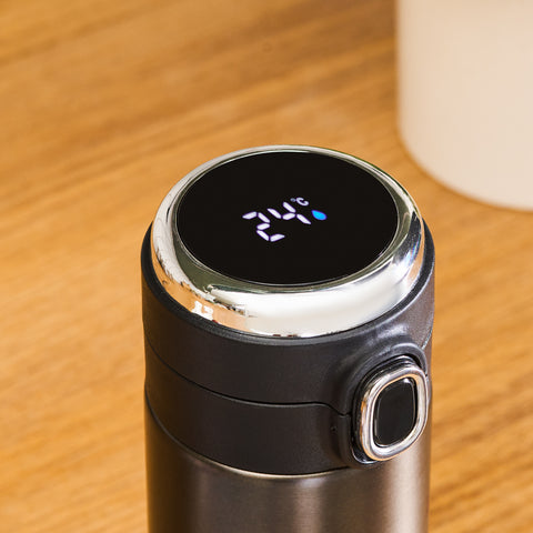 Karaca Darker Digital Leak-Proof Stainless Steel Flask, 310ml